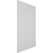 Ekena Millwork 94H x 1/2T Adjustable PVC Slat Wall Panel Kit w/ 4W Slats, Unfinished contains 11 Slats SWP55X94X0500UN - alternate 6